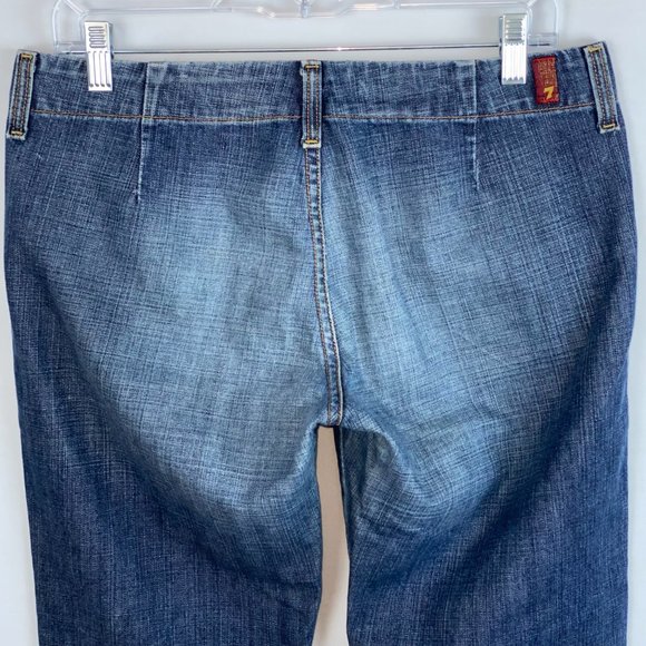 7 For all Mankind Flare Slit Side Hem Jeans 30 - Picture 6 of 10